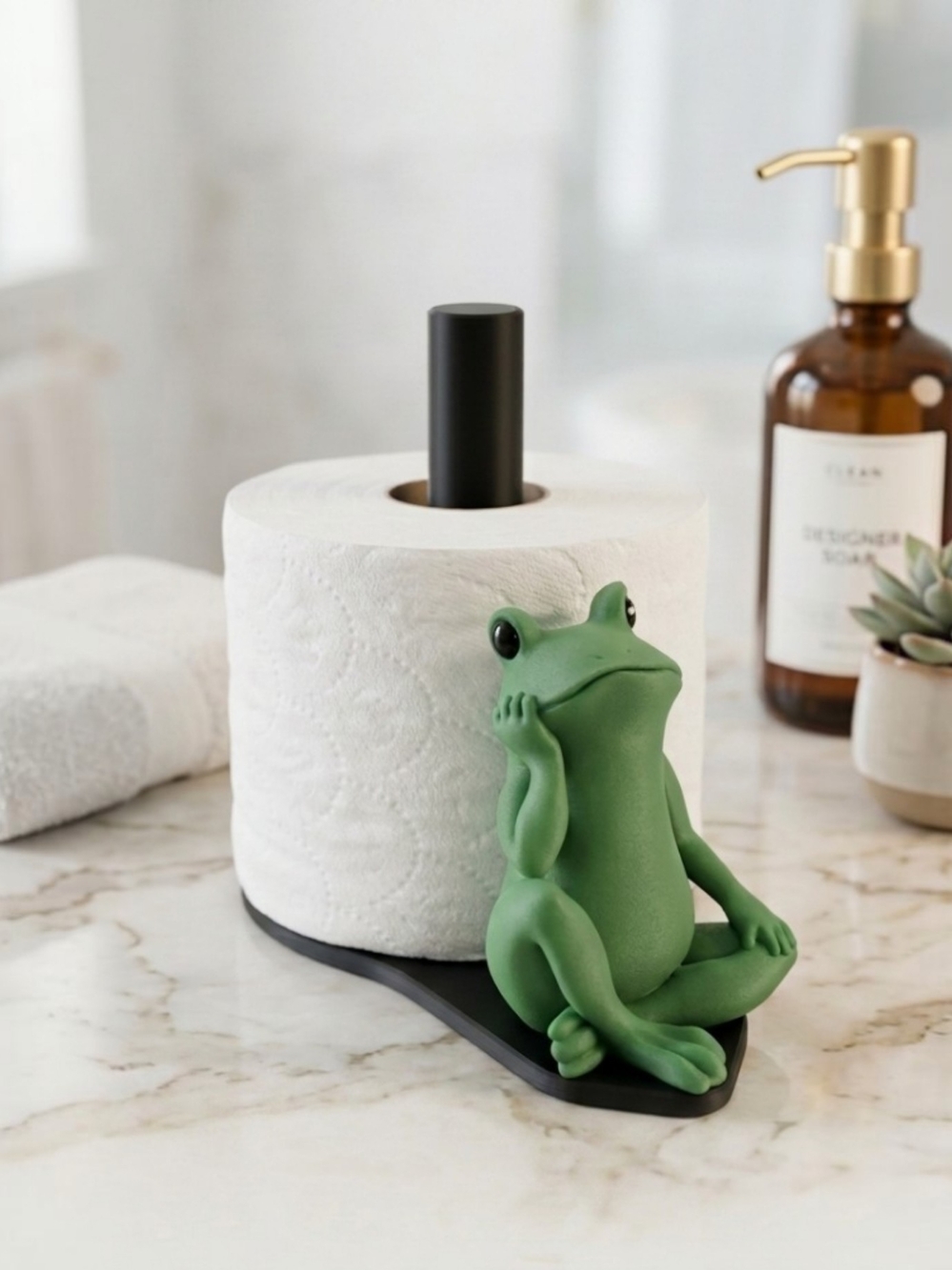 Frog Toilet Paper Stand